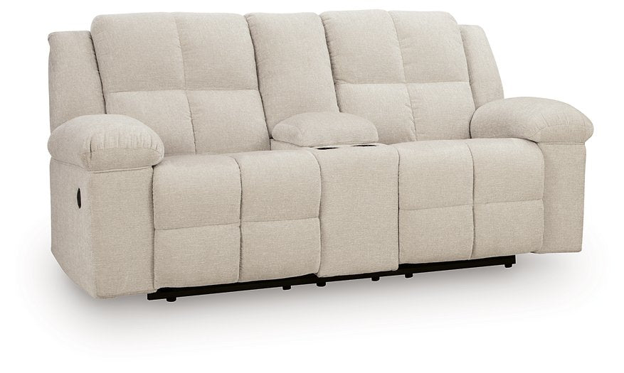 Orlen Reclining Loveseat with Console - Abundant Home Collections