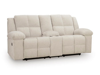 Orlen Reclining Loveseat with Console - Abundant Home Collections