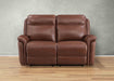Cascade Leather Reclining Loveseat