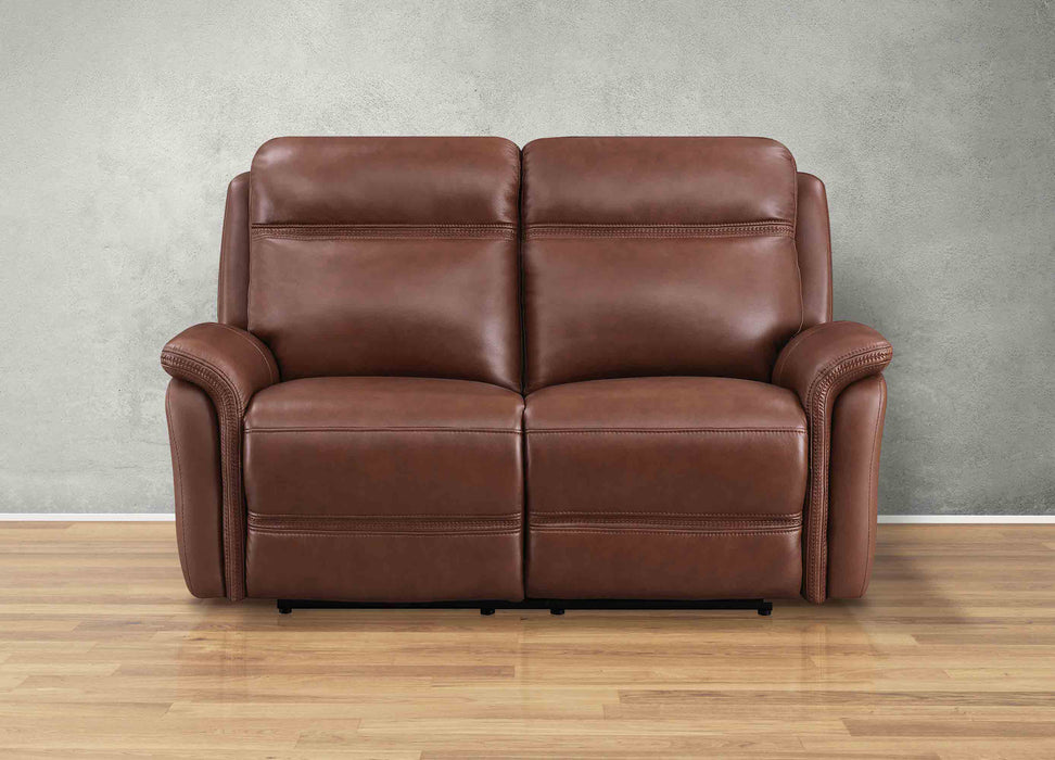 Cascade Leather Reclining Loveseat