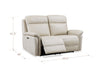 Cascade Leather Reclining Loveseat