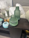Glass swirl vase set