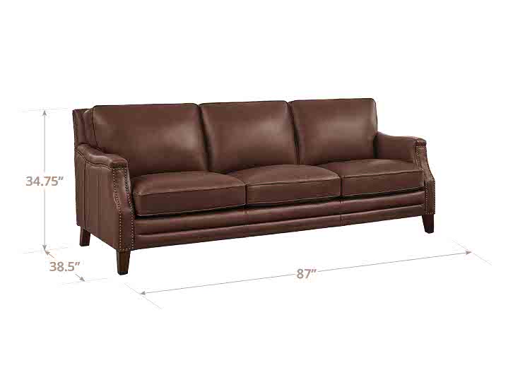 Camano Leather Loveseat