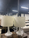 White linen lamps