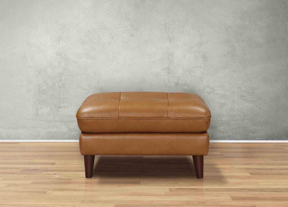 Solana Leather Ottoman