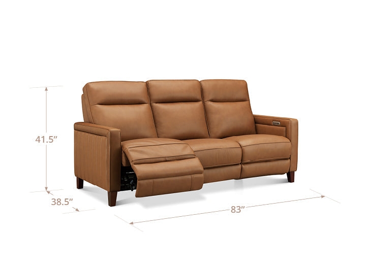 Timberland Leather Reclining Loveseat