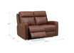 Muskoka Leather Reclining Loveseat