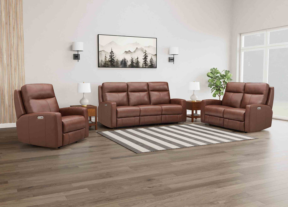 Muskoka Leather Reclining Loveseat