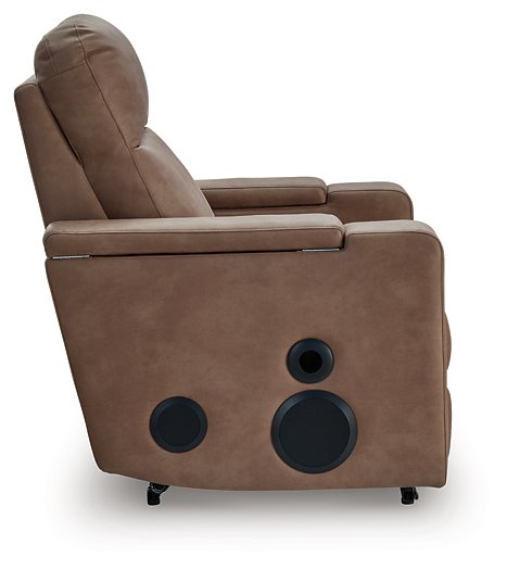 Lorrenton Power Glider Recliner with Audio System - Abundant Home Collections