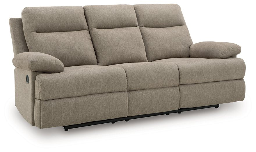 Side-Swipe Reclining Sofa with Drop Down Table - Abundant Home Collections
