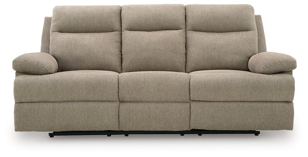 Side-Swipe Reclining Sofa with Drop Down Table - Abundant Home Collections