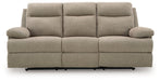 Side-Swipe Reclining Sofa with Drop Down Table - Abundant Home Collections