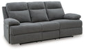Side-Swipe Reclining Sofa with Drop Down Table - Abundant Home Collections