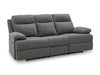 Side-Swipe Reclining Sofa with Drop Down Table - Abundant Home Collections