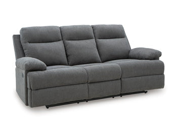 Side-Swipe Reclining Sofa with Drop Down Table - Abundant Home Collections
