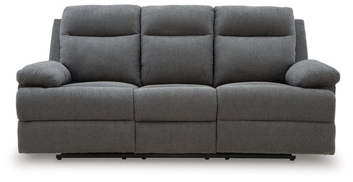 Side-Swipe Reclining Sofa with Drop Down Table - Abundant Home Collections