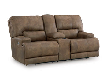 Beckley Place Power Reclining Loveseat with Console - Abundant Home Collections