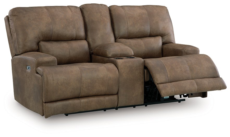 Beckley Place Power Reclining Loveseat with Console - Abundant Home Collections