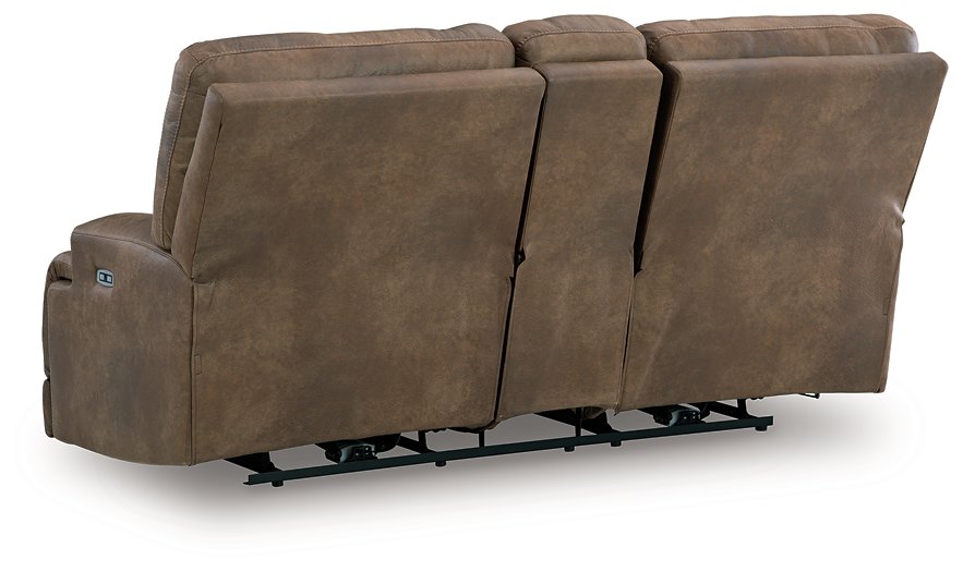 Beckley Place Power Reclining Loveseat with Console - Abundant Home Collections