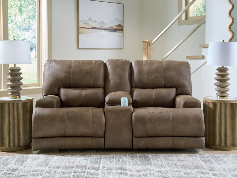 Beckley Place Power Reclining Loveseat with Console - Abundant Home Collections