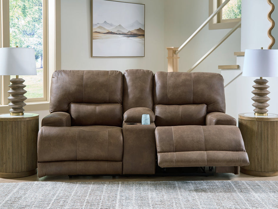 Beckley Place Power Reclining Loveseat with Console - Abundant Home Collections