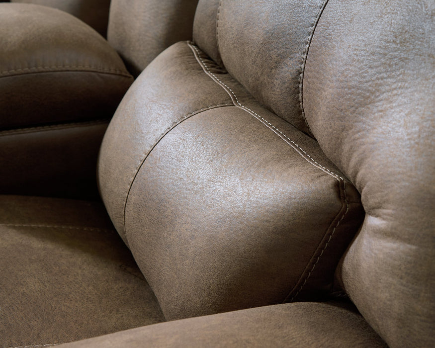 Beckley Place Power Reclining Loveseat with Console - Abundant Home Collections