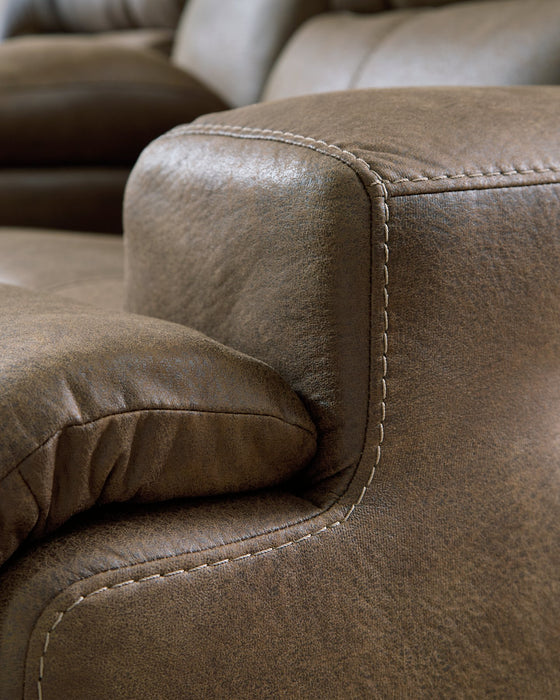 Beckley Place Power Reclining Loveseat with Console - Abundant Home Collections