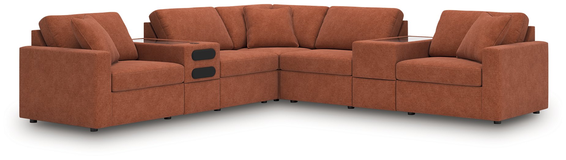 Modmax Balanced Sectional with Audio and Storage Consoles - Abundant Home Collections