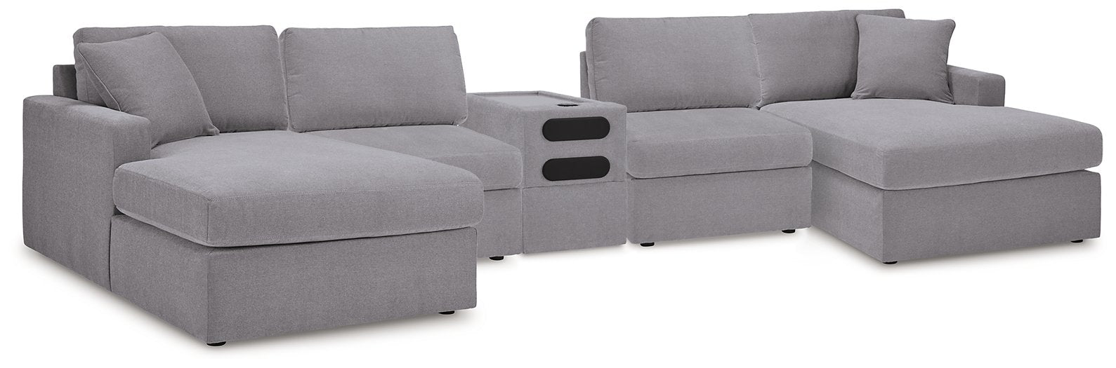 Modmax 5 Piece Sectional with Audio Console - Abundant Home Collections