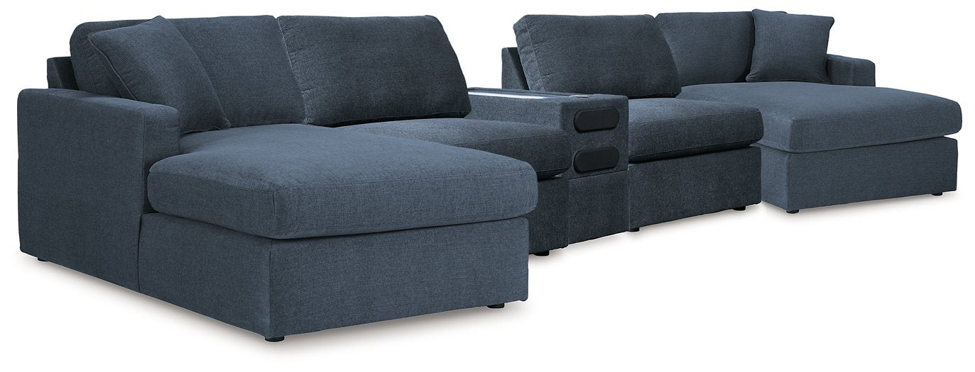 Modmax 5 Piece Sectional with Audio Console - Abundant Home Collections