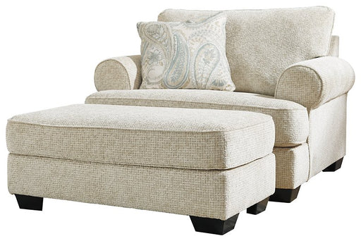 Monaghan Oversized Chair and Ottoman - Abundant Home Collections