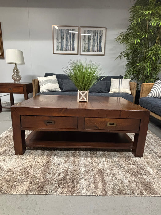 Solid Wood Coffee Table & End Table! Very High-End! - Abundant Home Collections