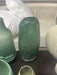 Glass green pot