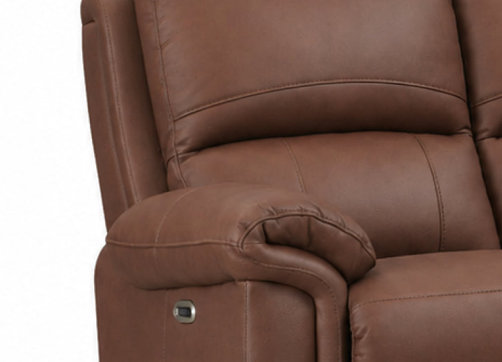 Monica Leather Reclining Loveseat