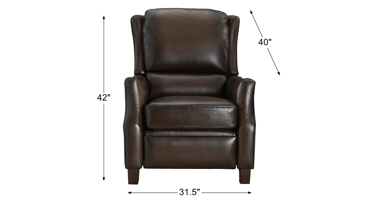 Kirk Leather Manual Recliner