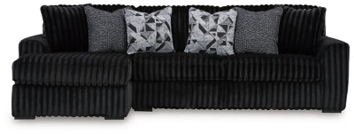 Midnight-Madness Sectional Sofa with Chaise - Abundant Home Collections