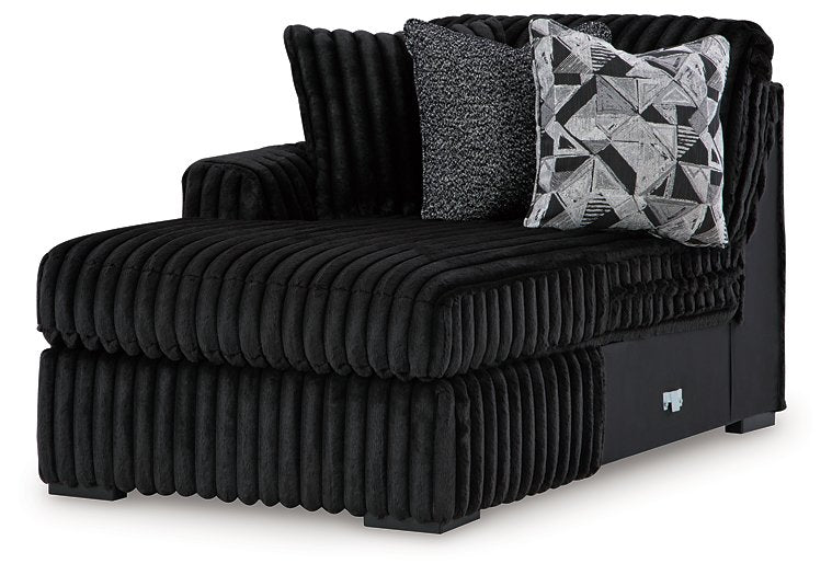 Midnight-Madness Sectional with Chaise - Abundant Home Collections