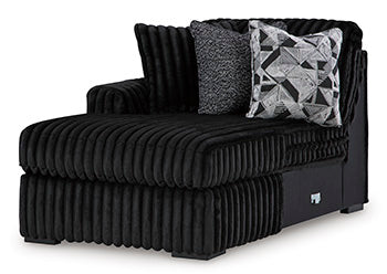 Midnight-Madness Sectional with Chaise - Abundant Home Collections
