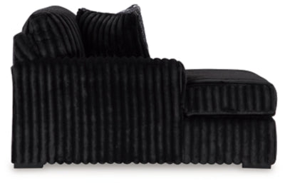 Midnight-Madness Sectional Sofa with Chaise - Abundant Home Collections