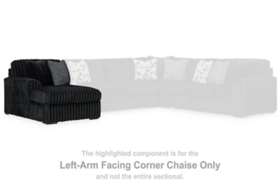 Midnight-Madness Sectional Sofa with Chaise - Abundant Home Collections