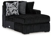 Midnight-Madness Sectional with Chaise - Abundant Home Collections