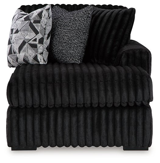Midnight-Madness Sectional with Chaise - Abundant Home Collections