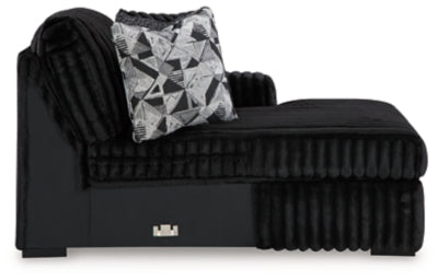 Midnight-Madness Sectional Sofa with Chaise - Abundant Home Collections