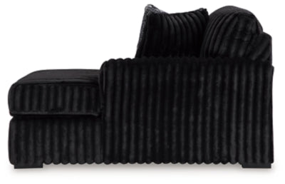 Midnight-Madness Sectional Sofa with Chaise - Abundant Home Collections