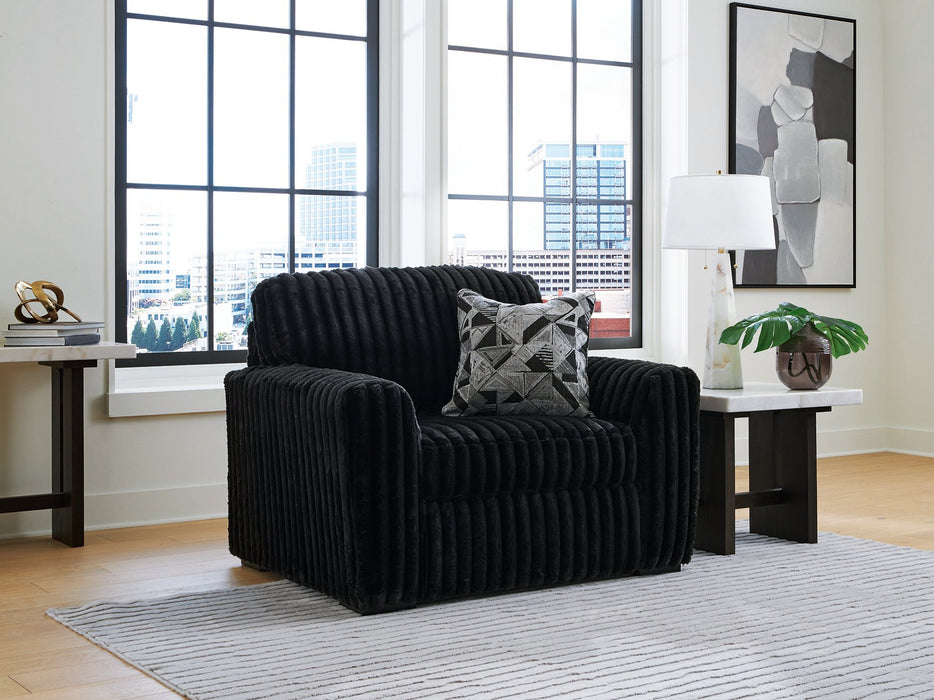 Midnight-Madness Oversized Chair - Abundant Home Collections