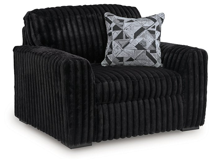 Midnight-Madness Oversized Chair - Abundant Home Collections