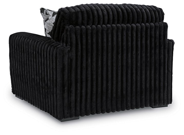 Midnight-Madness Oversized Chair - Abundant Home Collections