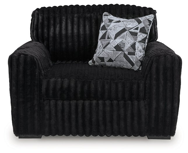 Midnight-Madness Oversized Chair - Abundant Home Collections