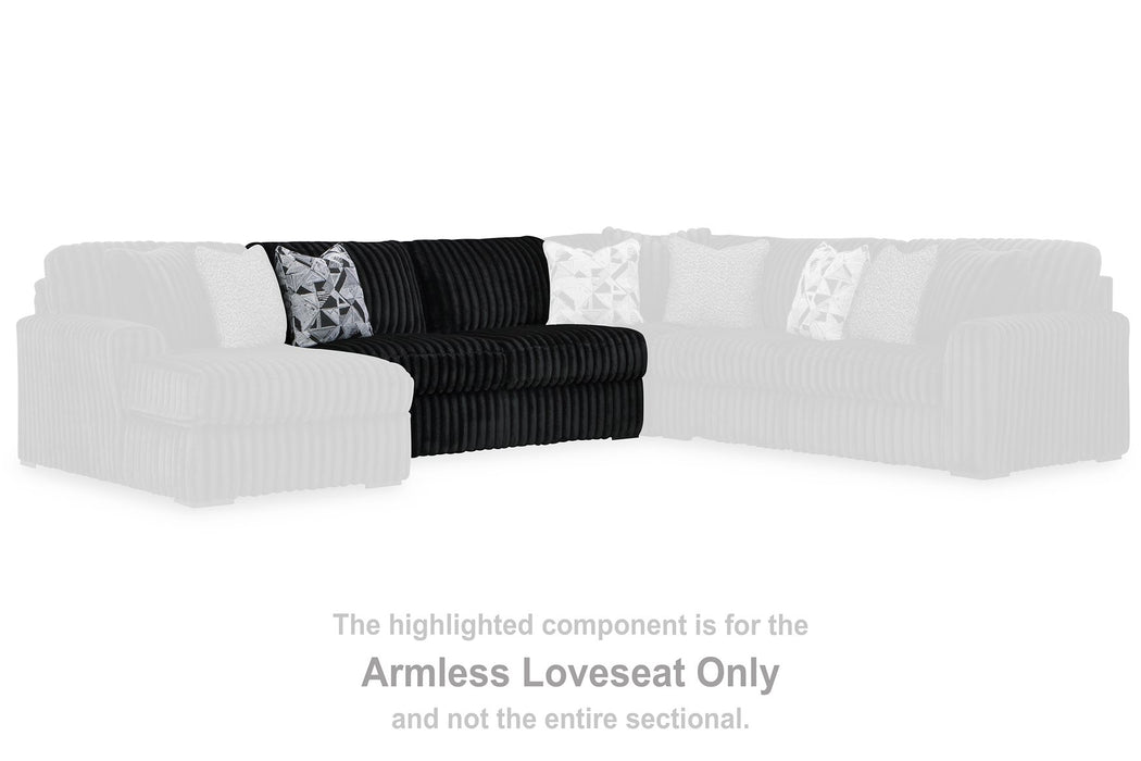 Midnight-Madness Sectional with Chaise - Abundant Home Collections