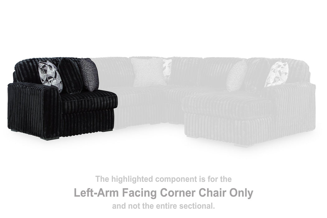 Midnight-Madness Sectional Sofa - Abundant Home Collections